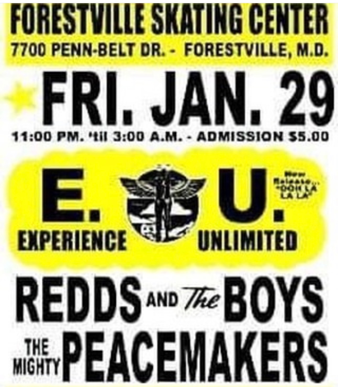 Peacemakers Skating Event Flyer